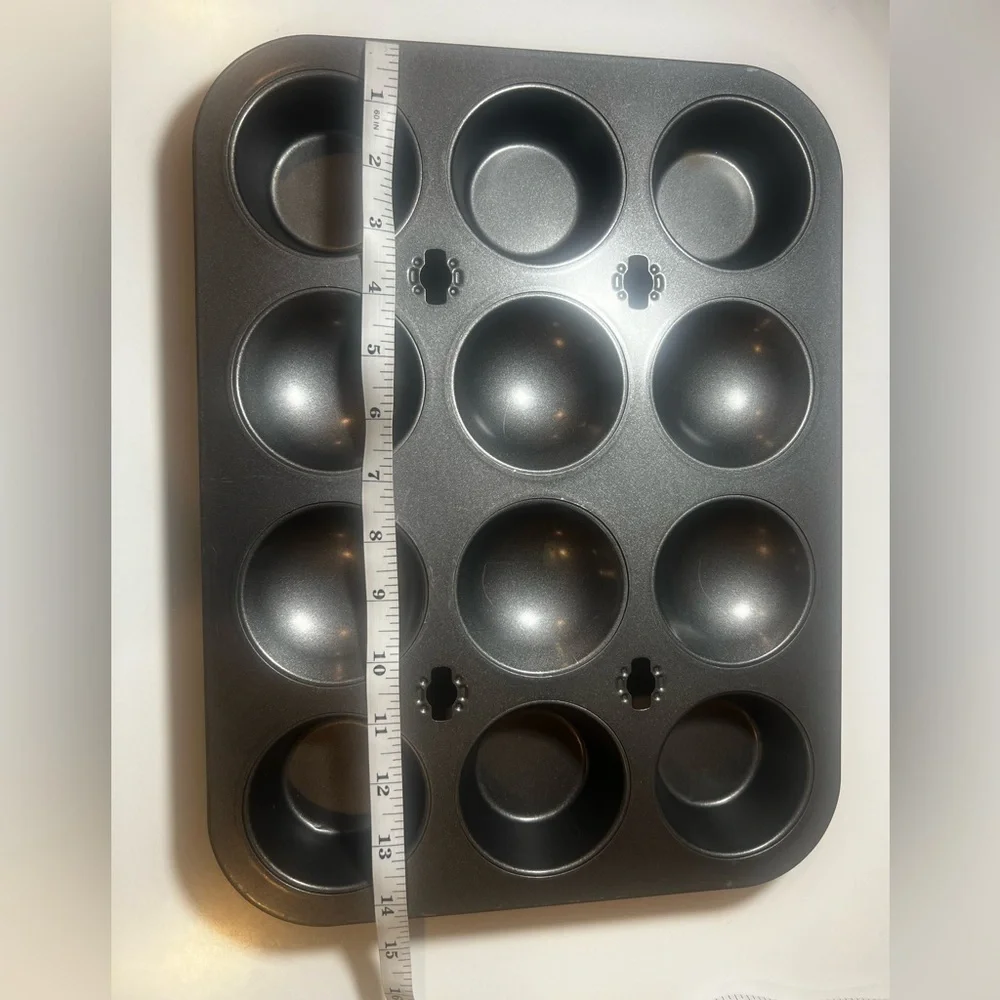 Non-Stick gray Muffin-cookies  Pan/10.5x14in